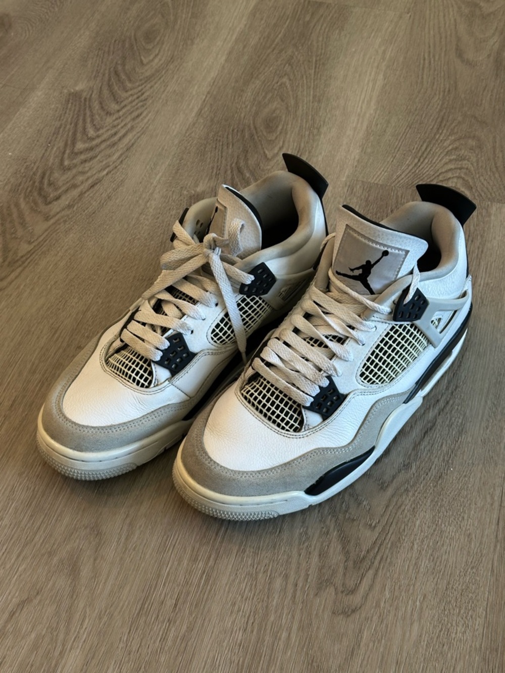 Men's White and Black Jordan Basketball Sneakers